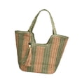 thumbnail image 4 of Bolso de hombro para mujer Salvador bolso abierto portátil asa verde 44 cm x 14 cm x 30 cm, 4 of 9