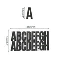 thumbnail image 2 of Uxcell 408 Pieces Vinyl Letter Stickers, 24 Sheets 2.5 Inch White Self-Adhesive Cute Alphabet Stickers for DIY Craft, 2 of 5