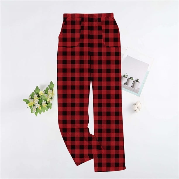 Puyaiuu Women's Pajama Pants With Pockets Flannel Pajama All kinds of Print Comfy Lounge Pant Fuzzy Sleep Bottoms with Pockets Gift