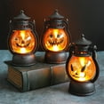 thumbnail image 1 of Xihbxyly Farol de Halloween, Diseño Retro a Pilas, Vela Led Sin Llama, Luz Portátil, Ambiente Acogedor y Espeluznante, Decoración para La Noche de Halloween, Tamaño 12,5 X 7 Cm, 1 of 6