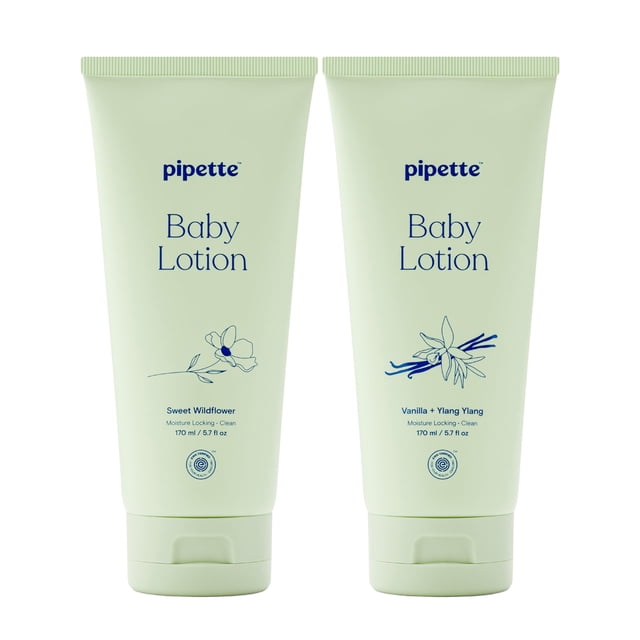 Loción para bebé Pipette Duo 2x170 ml Wildflower y Vainilla