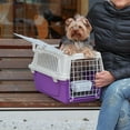 thumbnail image 4 of Furplast, 19-inch ATLAS with Two Doors Top Load Access Plastic Cat or Small Pet Carrier, Purple, 4 of 7