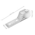thumbnail image 2 of HONMEET 2-Pack Metal Door Track Pulleys Round for Home Use, Easy to Install, Smooth and Quiet, 2 of 8