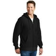 thumbnail image 4 of Sport-Tek F282 Super Heavyweight Full-Zip Hooded Sweatshirt, Dark Green, 4XL, Mens Hoodies and Sweatshirts, 4 of 6