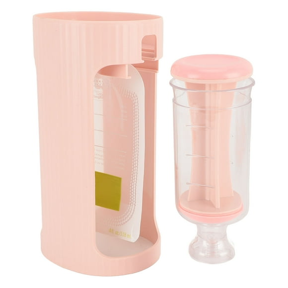 Estacia de exrimido para comida Casera para Bebés, Estacia de Llenado de Bolsas de Puré de Frutas de Plásstico con 10 Bolsas de 118 ml, material de Alimentaria