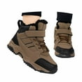thumbnail image 2 of WhouRiu Big Boy Outdoor Sneakers Winter Lined Thermal Ankle Boots Kids Warm Insulated Athletic Walking Sneakers Beige Big Kids1, 2 of 8