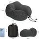 thumbnail image 5 of Cojín de viaje, almohada de viaje de espuma viscoelástica, cojín de viaje con capucha, cómodo cojín de viaje con capucha para avión, coche, T, 5 of 5