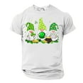 thumbnail image 2 of lcziwo St. Patricks Day Mens Short Sleeve T-Shirt Cute Gnome Print Round Neck Graphic Tee Shirts 2025 Spring Summer Casual Going Out Streetwear Daily Deals,White,XL, 2 of 6