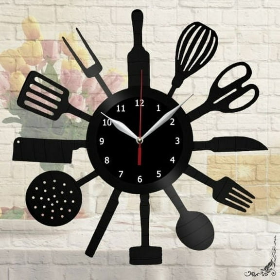 Kitchen Vinyl Record Wall Clock Home Decor Fun Gift Art Home Decor Vintage Wall Art The Best Handmade Gifts