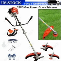 YNCE 52cc Gas Grass Trimmer, 2 in 1 Petrol Weed Eater, 2-Stroke Weed Whacker Cordless, Backpack Brush Trimmer Garden Tools