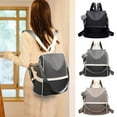 thumbnail image 2 of Mepaouo Backpack Purse for Women Leather Travel Satchel Handbag Anti Theft Shoulder Laptop Bag(Grey), 2 of 6
