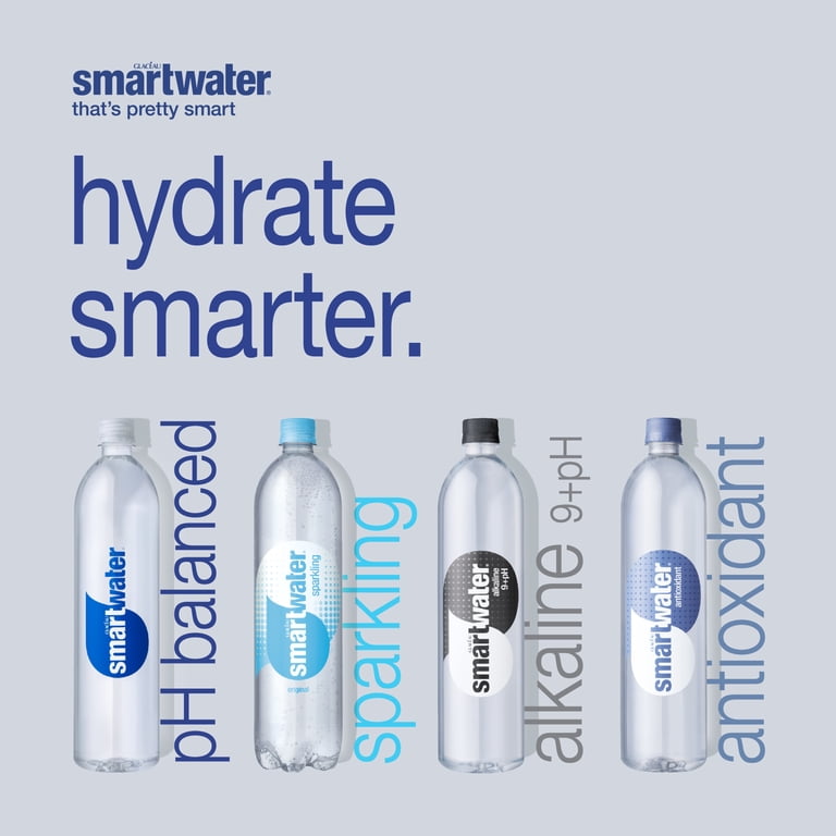 smartwater vapor-distilled water, 700 ml, 24 ct bottles - Walmart.com
