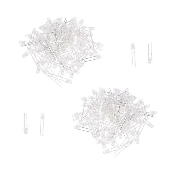 3mm White LED Light 200Pcs Light Emitting Diode