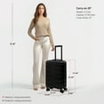 thumbnail image 4 of DUKAP RAV 20" Hardside Luggage with Spinner Wheels, Handle and Trolley, Black, 4 of 7