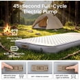 thumbnail image 2 of Lilypelle Camping Sleeping Pad w/ Electric Pump - Self Inflating 4" Thick for 9.5 R-Value Insulated Inflatable Sleeping Mat for Backpacking, Traveling, 4-Season Portable Camping Mat, 2 of 9