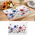 thumbnail image 6 of Independence Day Placemats Set of 1, Red Blue Flowers American Flag Non-Slip Place Mats Washable Table Mats for Kitchen Dining Table Decorations Indoor/Outdoor, 6 of 9