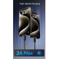 thumbnail image 3 of fuzhongtang- [3 .3 Pieds Lot de 2] Câble de Chargeur CarPlay Noir pour iPhone 17, Câble USB vers USB C C Certifié MFi pour Apple iPhone 17 Pro Max, Câble USB-A vers Type C Tissé Premium pour iPhone Air/16Pro Max/16Plus/16e/, 3 of 4