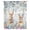 Off-White, variant on Bunny Easter Semi Sheer Curtains Drapes for Living Room,Bedroom,French Doors Window 84 Inches Long,Spring Floral Eggs Eucalyptus Leaves Weeping Rod Pocket Chiffon Curtain Voile Drapery Panel