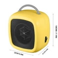 thumbnail image 2 of Mini Ceramic Space Heater 400W Personal Desktop Heater with Overheat Protection Quiet Fan Forced Heating for Office Desk Bedroom Small Room Use Portable Handle 110V, 2 of 9