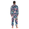 thumbnail image 4 of FORMRS Onesies Pajama for Adults Unisex Hoodie Winter Jumpsuit One Piece Sleepwear, Sizes S-2XL, Pink Cartoon Truck Pattern, 4 of 7