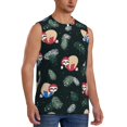 thumbnail image 2 of Bingfone Baby Sloths Sleeping Pattern Men's Tank Tops Workout Sleeveless Tee Shirts Running Beach Tanks for Men-Small, 2 of 7