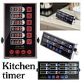 thumbnail image 3 of Commercial 8 Channels Digital Kitchen Timer, Stainless Calculagraph Steel Jahhsay®, 3 of 8