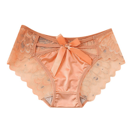 Fulorrnie Underwear for Women Comfort Hipster Seamless Breathable Panties Cute Bikini Elastic Waist Banded Panty Pink L