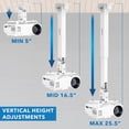 thumbnail image 3 of Soporte para proyector Mount-It! Universal para pared/techo, 18-20 kg, 3 of 9