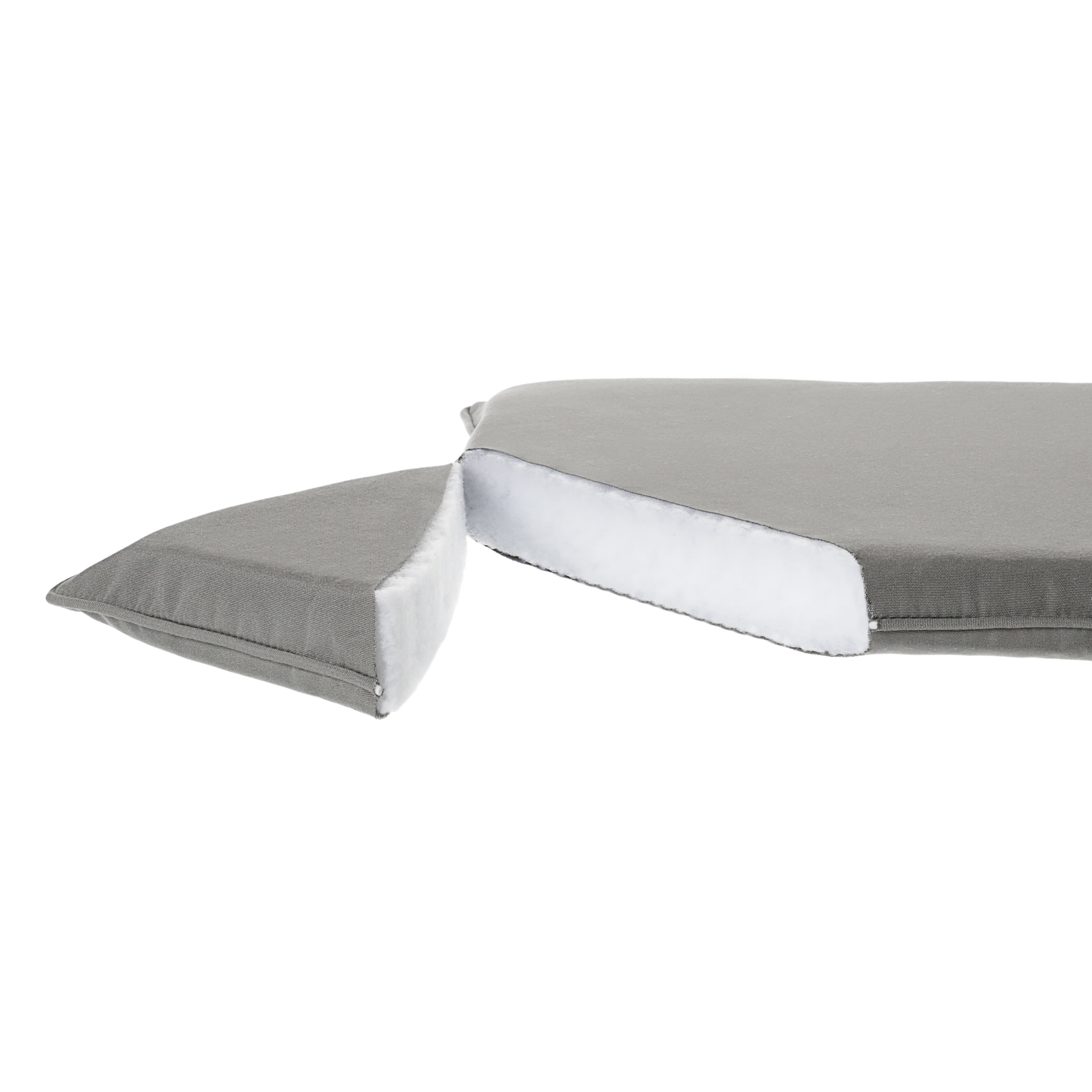 Charcoal Grey with Ivory Indoor/Outdoor Chair Pad Set, Corded