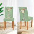 thumbnail image 3 of Yayeee 4 Pack Dining Chair Covers Stretch Parson Chairs Slipcovers Seat Protector, Lemon Juice, 3 of 6