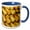 Blue/White, variant on 3drose, France, Paris. Pears, Thursday Market, Boulevard Saint-germain, 11oz Two-tone Black Mug