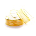 thumbnail image 1 of Ribbon Traditions 1.5" Wired Sheer Organza Ribbon Yellow Gold 50 Yards, 1 of 4