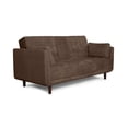 thumbnail image 4 of Sofá Cama Velvet Chocolate Makora Modelo Zeppelin Con Portavasos, 4 of 10