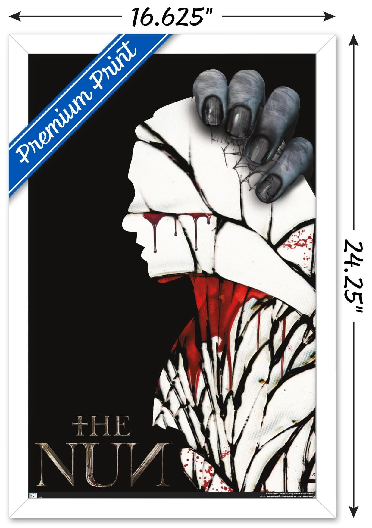 The Nun - Silhouette Wall Poster, 14.725" x 22.375", Framed