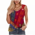 thumbnail image 2 of TIMIFIS Débardeur pour Femmes Camisole Imprimée Sans Manches T-shirt Ample, 2 of 3