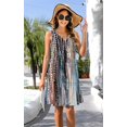 thumbnail image 3 of Vestido ETCYY, vestidos de verano para mujer, vacaciones, playa, cuello en V, sin mangas, 3 of 8