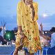 thumbnail image 3 of Vestido Estampado Vestido Elegante Moda Maxi Vestido Vestidos Simple Suave para Boda (Amarillo XL) Ygjytge para Mujer Amarillo T L, 3 of 6