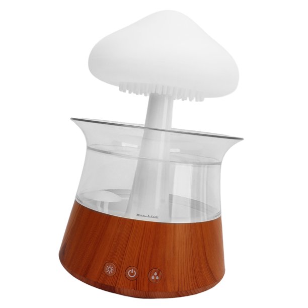 Humidificador de Nube de Lluvia Goteo de Agua Luz Nocturna de Nube de Lluvia Difusor de Aceite Esencial de Aromaterapia con 7Luces LED Luces de Nube de Escritorio Junto a la ANGGREK Otros