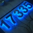 thumbnail image 4 of Backlit LED House Number, Waterproof Stainless Steel, High Transparency Acrylic, LED Illuminated Home Address Number, Luminous House Number, Modern Address Number, 4 of 10