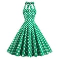 thumbnail image 1 of Costumes d'Halloween Aguichant pour Femmes Mode Col en V Sans Manches Vintage Imprimés Robes de Fête Cocktail Robes Extensibles Robe de Fête pour Femmes 2023 en Liquidation, 1 of 9