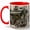 Red, variant on Paris Flower Shop 11oz Ceramic Mug, French Floral Cafe Coffee Cup, Cottagecore Street Art Gift