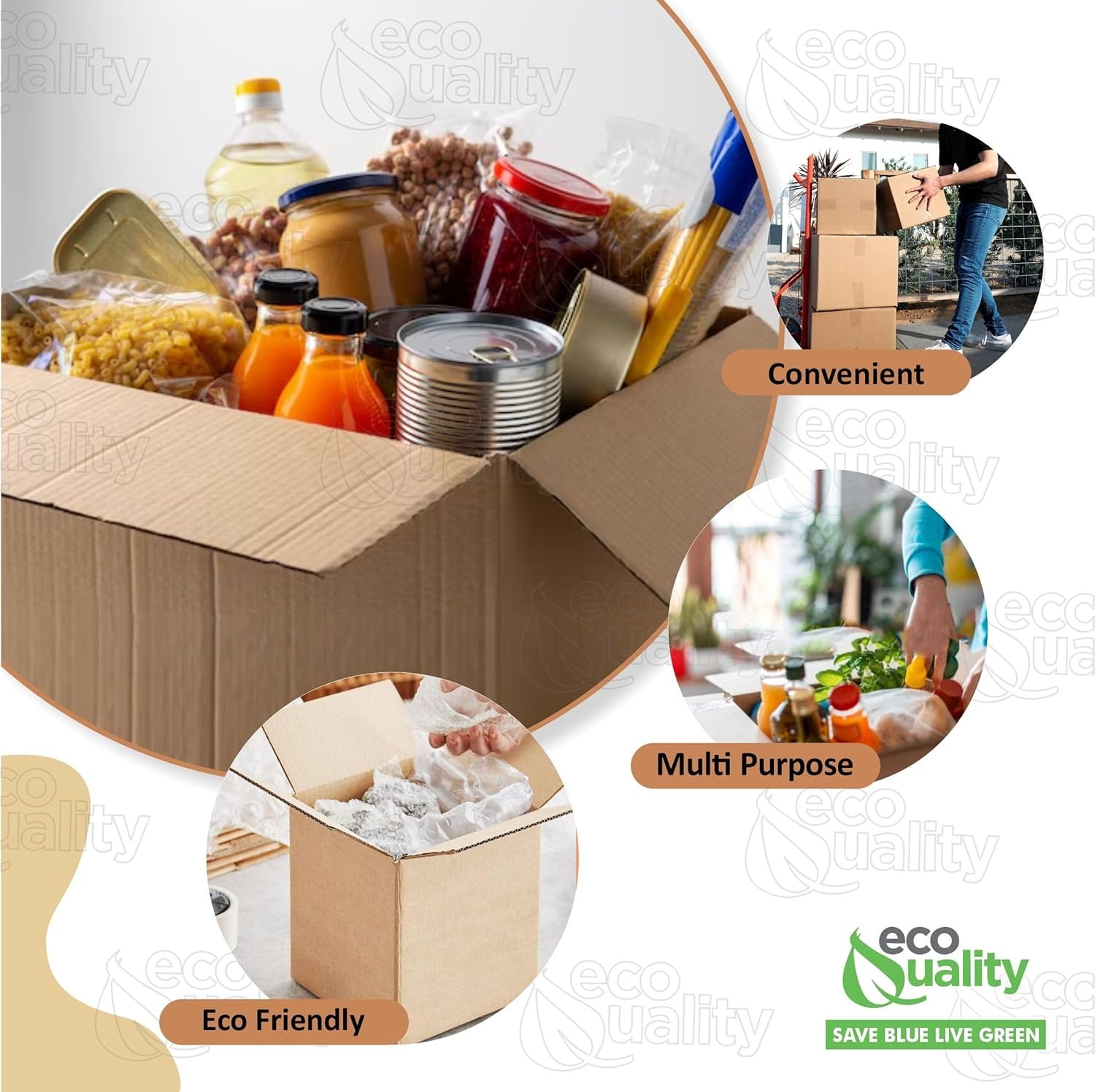 20x20x20 Large Moving & Shipping Boxes, Extra Strength, Heavy-Duty Corrugated Cardboard Boxes for Packing, Storage, Shipping (5)