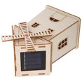 thumbnail image 3 of DIY solar Powered Wooden Windmill Model for Decoration Multi Color Handcrafted Quality 5 Pieces, 3 of 9