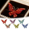 thumbnail image 5 of Rhinestone Butterfly Brooch Pin - Elegant Lapel Pin for Women's Dresses, Blazers, and Jackets, Multi-Color Sparkling Corsage Accessory for Daily Wear and Special Occasions, 5 of 5