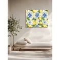 thumbnail image 5 of Botanical Lemon Wall Art for Living Room,Canvas Picture Wall Decor for Bathroom Bedroom,Spring Countryside Floral Blue Tile Painting Artwork for Office Kitchen Hallway Dining Room Home Decor 16"x20", 5 of 8