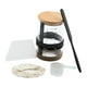 thumbnail image 3 of Kit de inicio de masa madre para pan, frasco de inicio de masa madre, tapa negra, boca ancha, para suministros de panadería de restaurante Base de silicona de 900 ml, 3 of 9