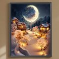 thumbnail image 1 of Cuadros Decorativos 5D bricolaje taladro redondo completo diamante pintura vista nocturna decoración del hogar (NH3398) Wdftyju embutido en tela, 1 of 9