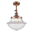 thumbnail image 1 of Innovations  201FACG542LED  LED SemiFlush Mount  Franklin Restoration   Copper, 1 of 1