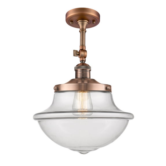 Innovations 201FACG542LED LED SemiFlush Mount Franklin Restoration Copper