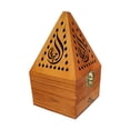 thumbnail image 2 of Pirámide de madera antigua Caja de aromaterapia Quemador de incienso Decoración interior del hogar (A) Ndcxsfigh Nuevos Originales, 2 of 6
